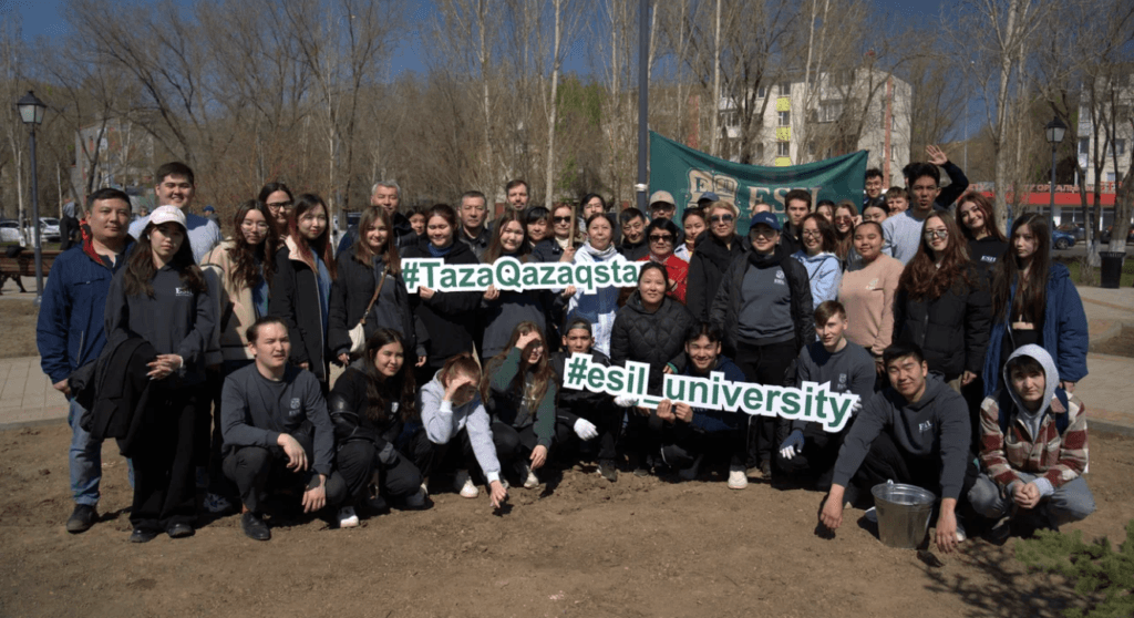 Esil University 参加「Taza Qazaqstan:阿斯塔纳——整洁有序的典范」行动