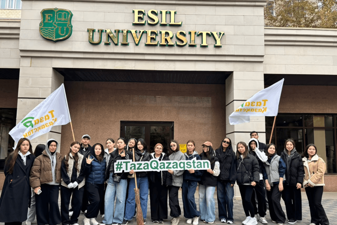 Social Work Students Participate in the Taza Qazaqstan Campaign