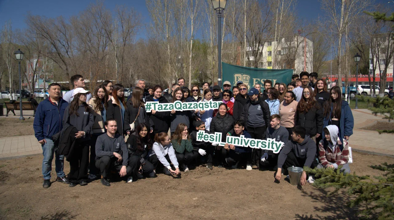 Esil University принял участие в акции «Таза Қазақстан: Астана – образец чистоты и порядка»