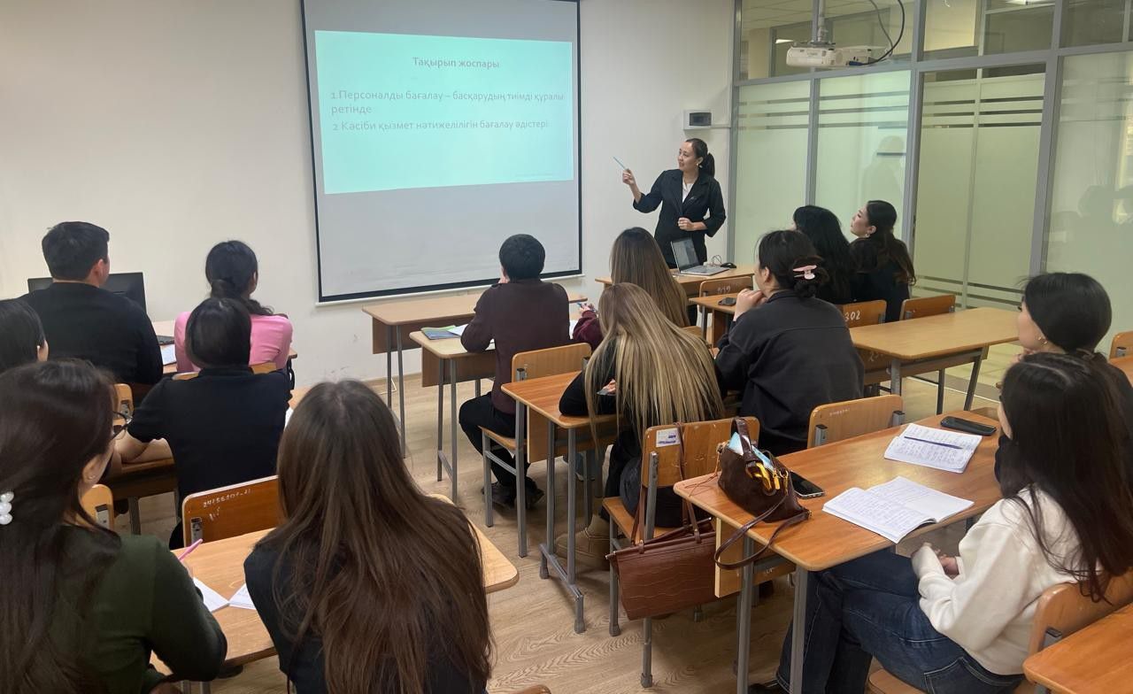 Проведено открытое занятие по дисциплине «Көшбасшылық және жеке тиімділік»